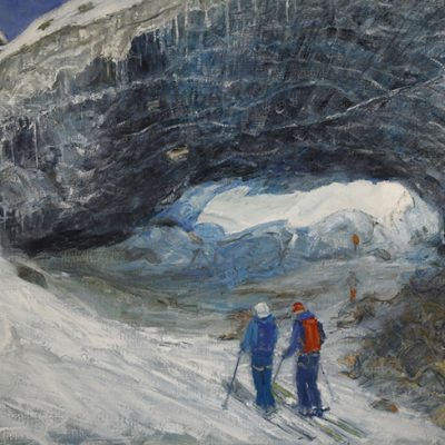 zermatt glacier oil painting